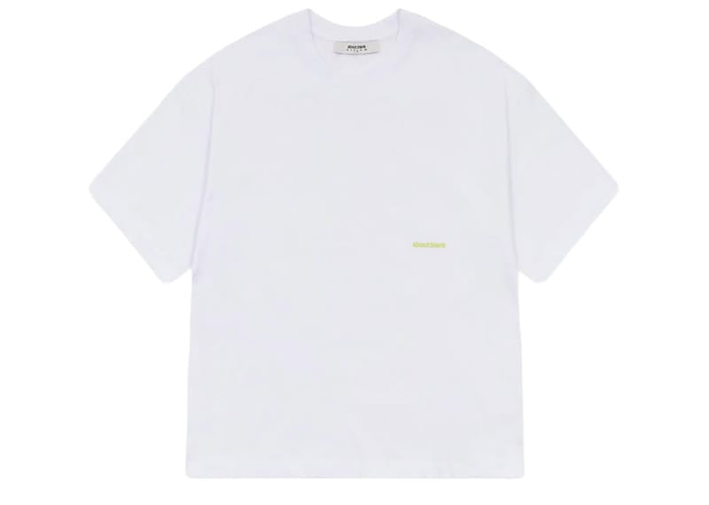 about:blank Box Tee White/Lime