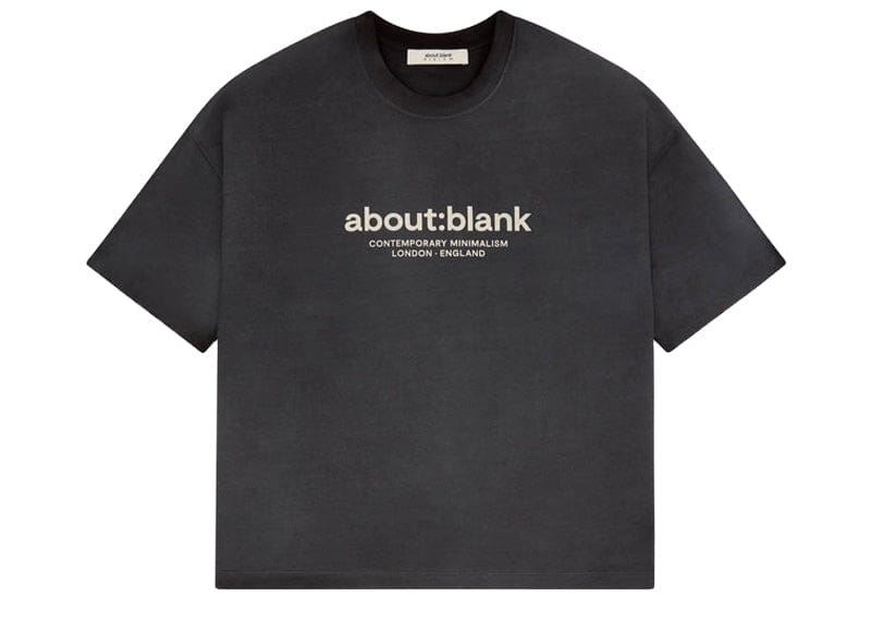 about:blank Garçon T-Shirt Black