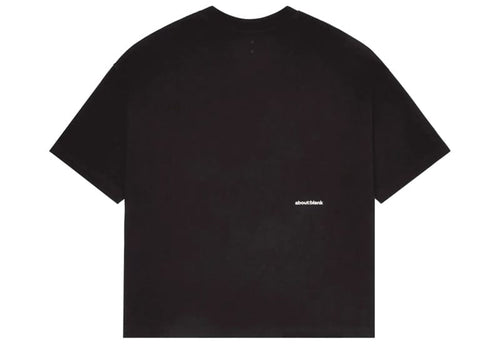 About:Blank Mock Neck T-shirt Black Ecru