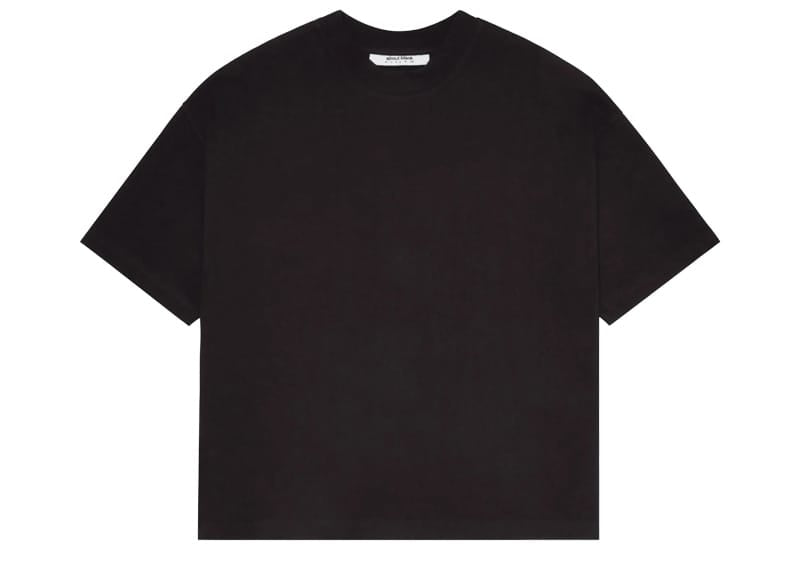 About:Blank Mock Neck T-shirt Black Ecru