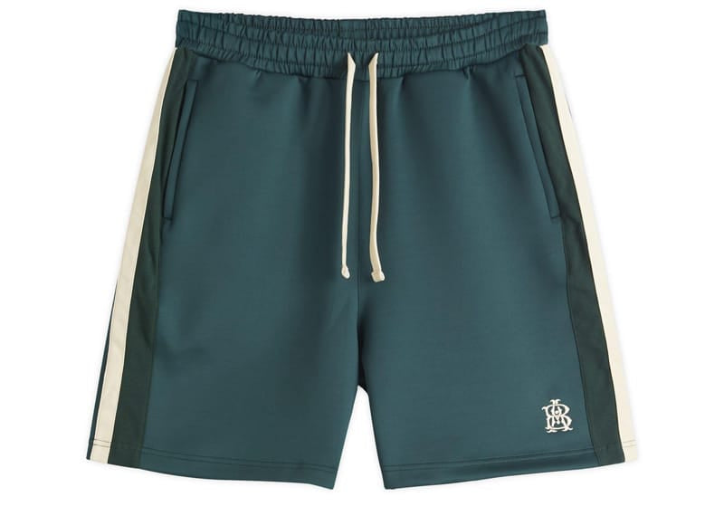 about:blank Monogram Track Short Green