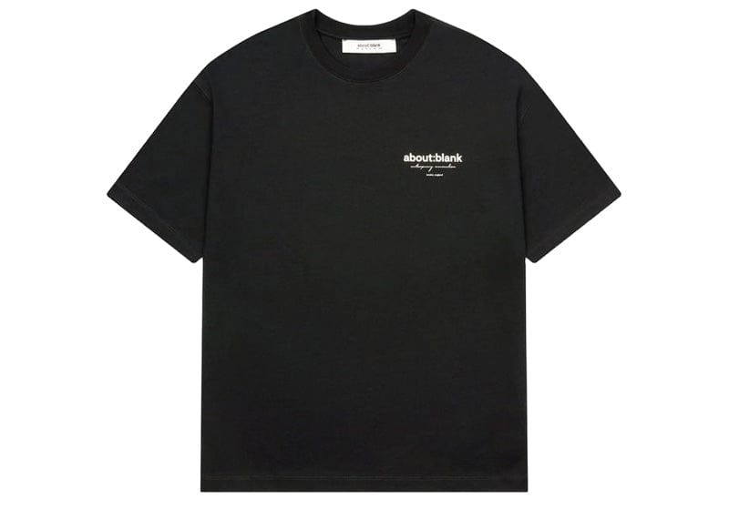 about:blank Reverse T-Shirt Black