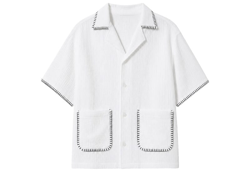 about:blank Whipstitch Resort Shirt White