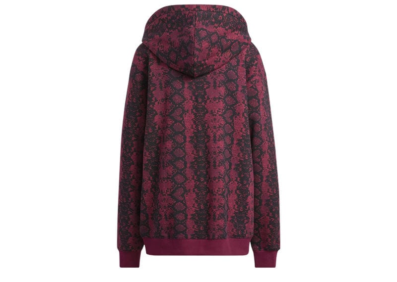 adidas x Ivy Park Burgundy Cotton Hoodie Cherry Wood