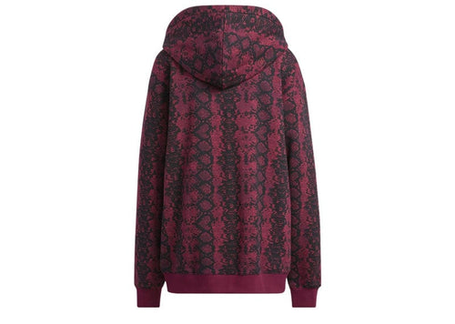 adidas x Ivy Park Burgundy Cotton Hoodie Cherry Wood
