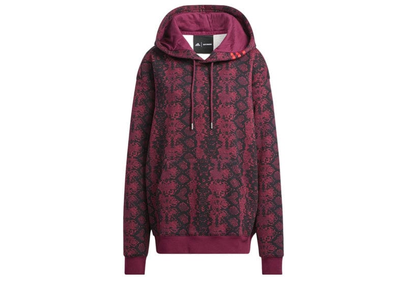 adidas x Ivy Park Burgundy Cotton Hoodie Cherry Wood