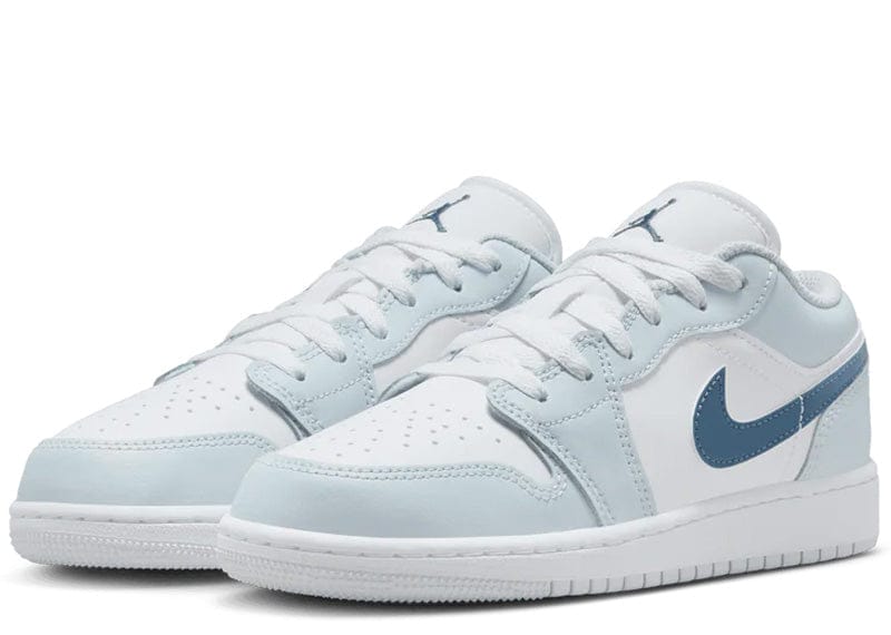Air Jordan 1 Low White/Aura/Squadron Blue (GS)