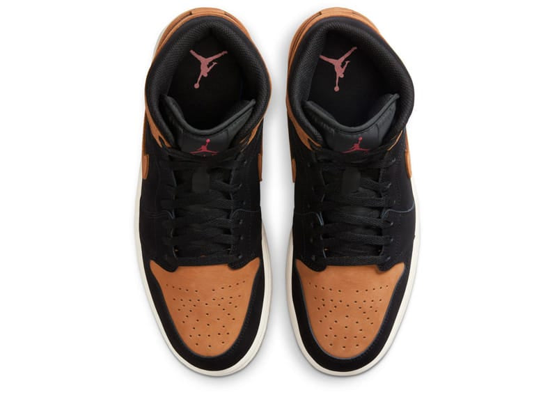 Air Jordan 1 Mid SE Black Flax