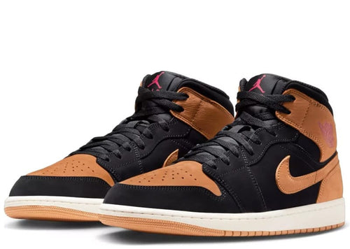 Air Jordan 1 Mid SE Black Flax