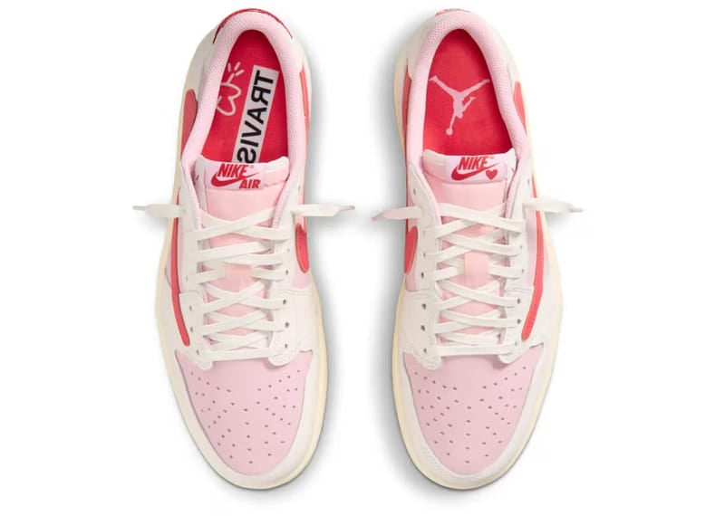 Air Jordan 1 Retro Low OG SP Travis Scott Sail Tropical Pink