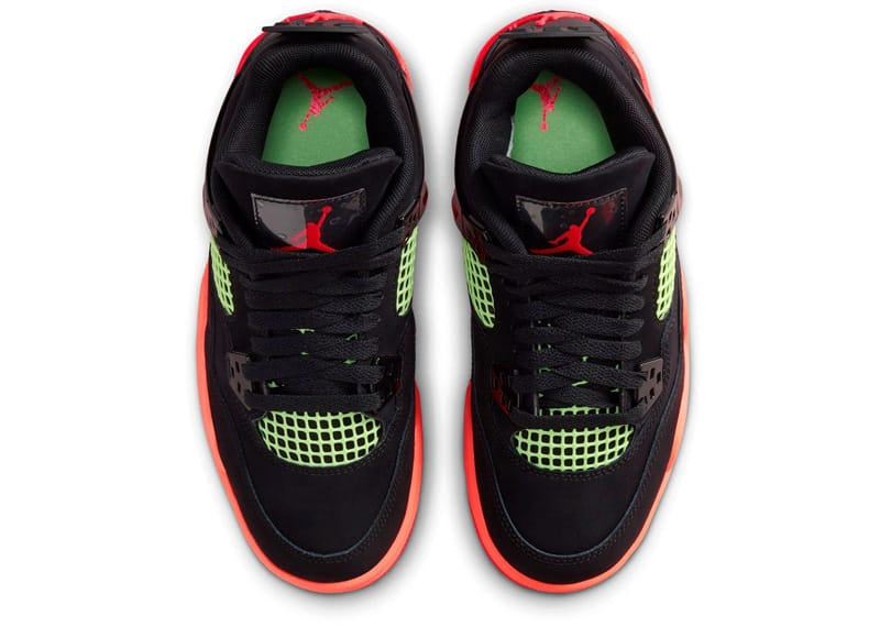 Air Jordan 4 Retro Black Infrared Barely Volt (GS)