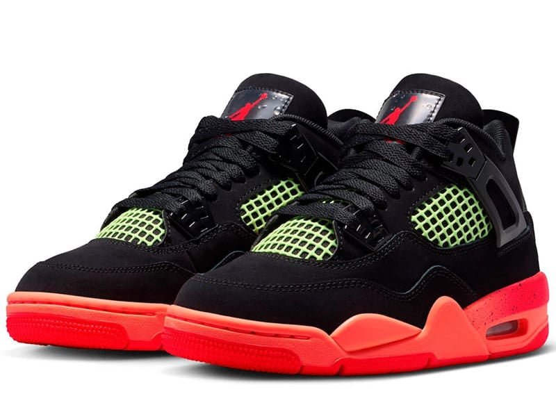 Air Jordan 4 Retro Black Infrared Barely Volt (GS)