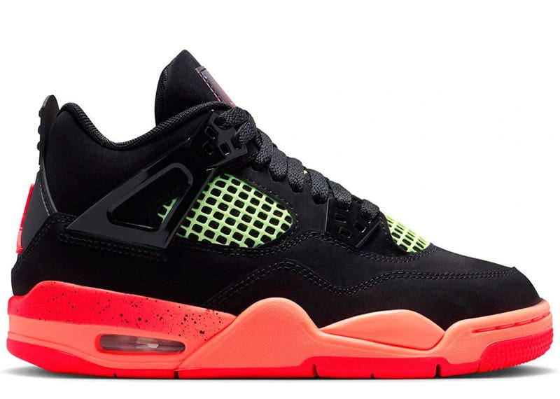 Air Jordan 4 Retro Black Infrared Barely Volt (GS)