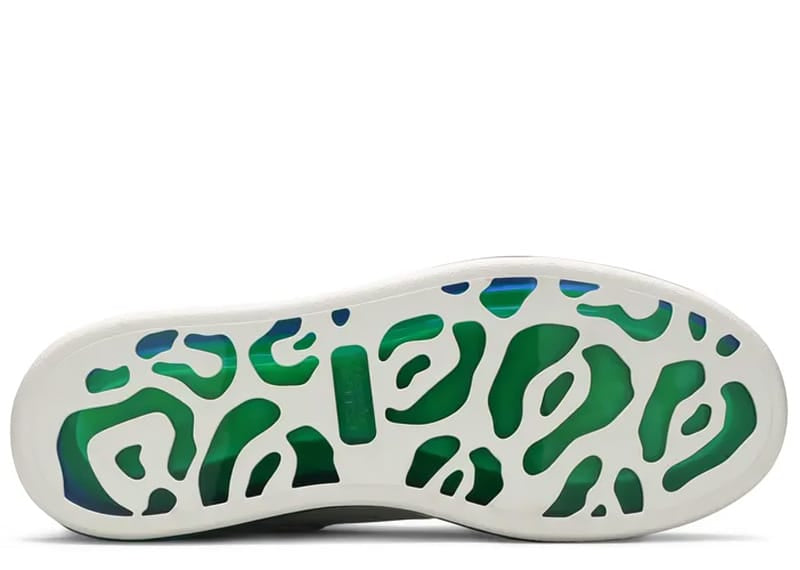 Alexander McQueen Oversized Transparent Sole White Blue