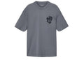 All Saints Orlando Logo Print Oversized Tee Hazed Grey