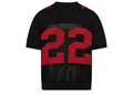 Amiri 22 Intarsia Mesh T-Shirt Black Red