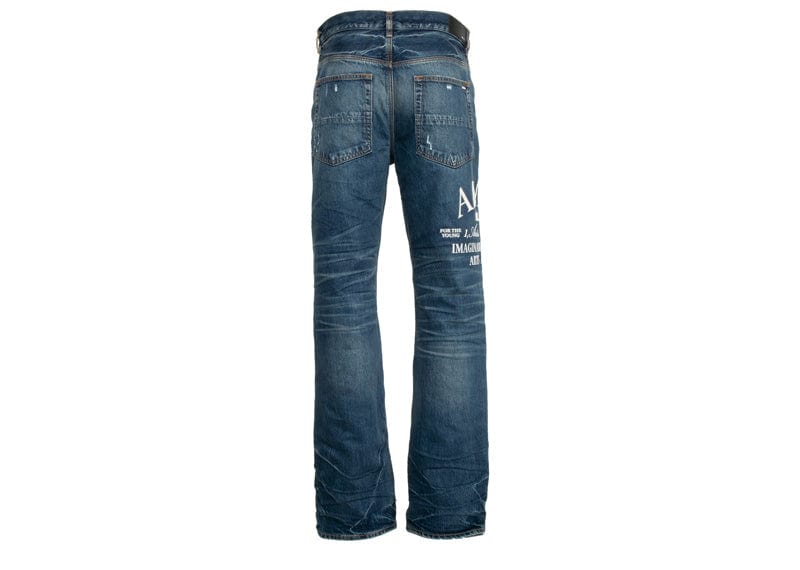 Amiri Arts District Embroidered Jeans River Indigo
