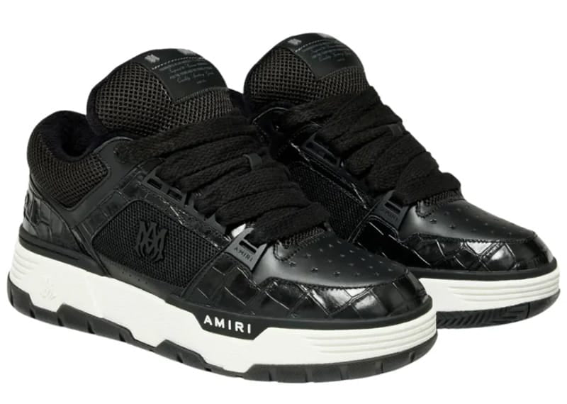 Amiri MA-1 Croc Debossed Black