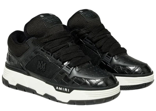 Amiri MA-1 Croc Debossed Black
