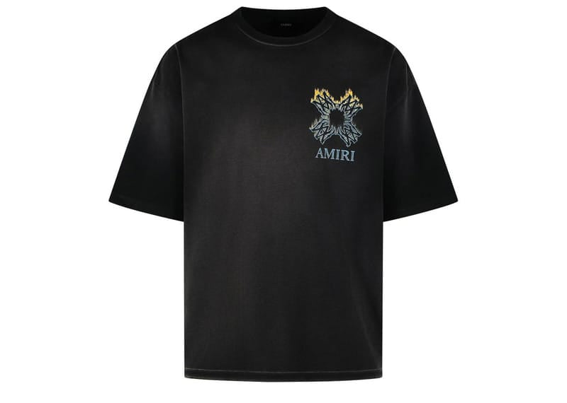 AMIRI MA Quad Flames T-Shirt Black