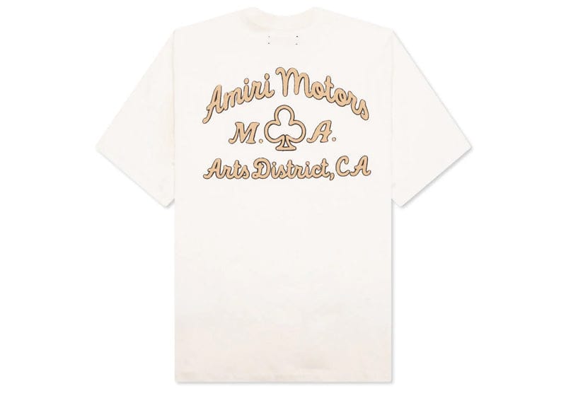 Amiri Motors Tee Alabaster