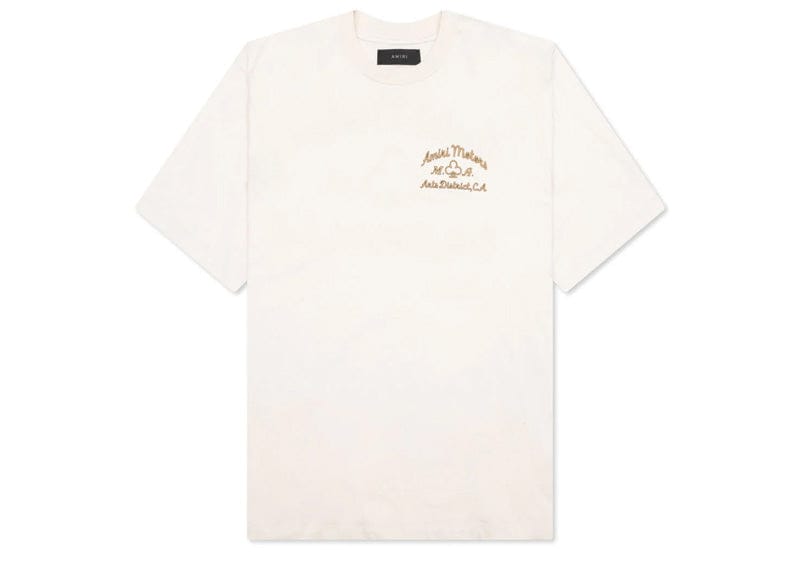 Amiri Motors Tee Alabaster