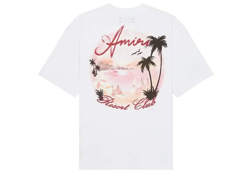 Amiri Paradise Airbrush Tee White