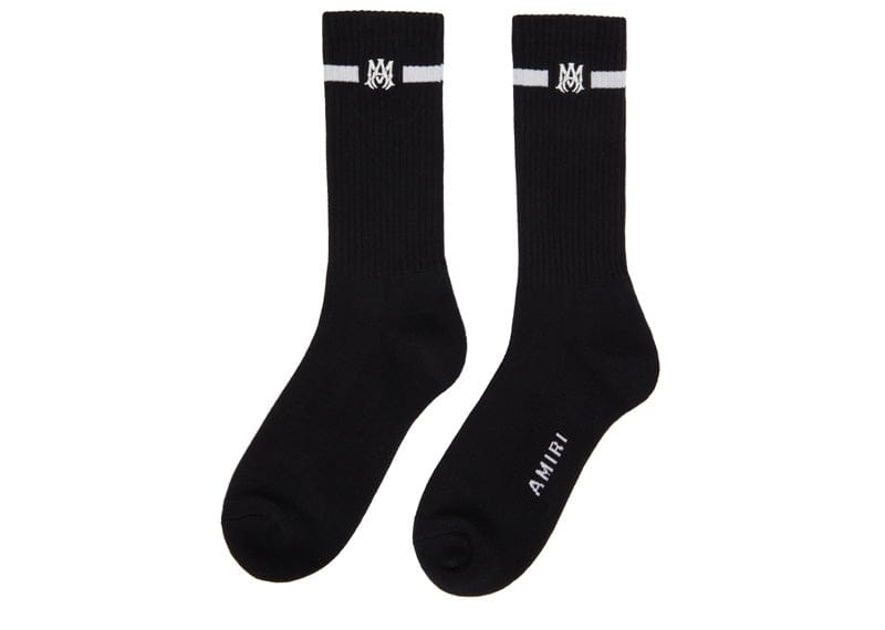 Amiri Solid MA Embroidery Sock 'Black'