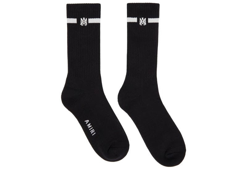 Amiri Solid MA Embroidery Sock 'Black'