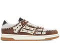 Amiri Stud Skel Top Low Dark Brown