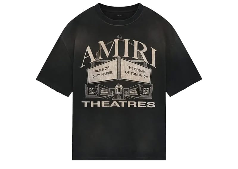 Amiri Theatres Oversized T-Shirt Washed Black