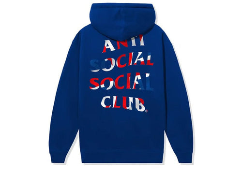 Anti Social Social Club UK Exclusive Union Jack Hoodie Royal Blue