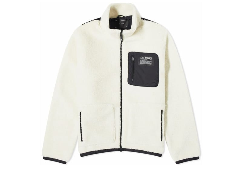 Axel Arigato Billie Fleece Jacket Ecru/Black