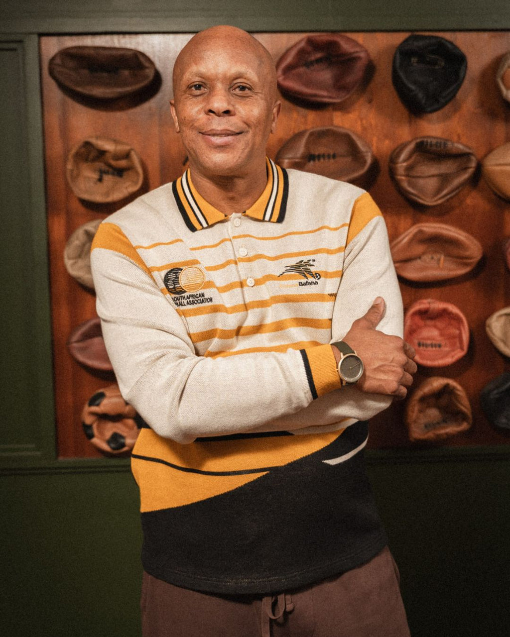 Bafana Bafana 96 Heritage Long Sleeve Knit Gold