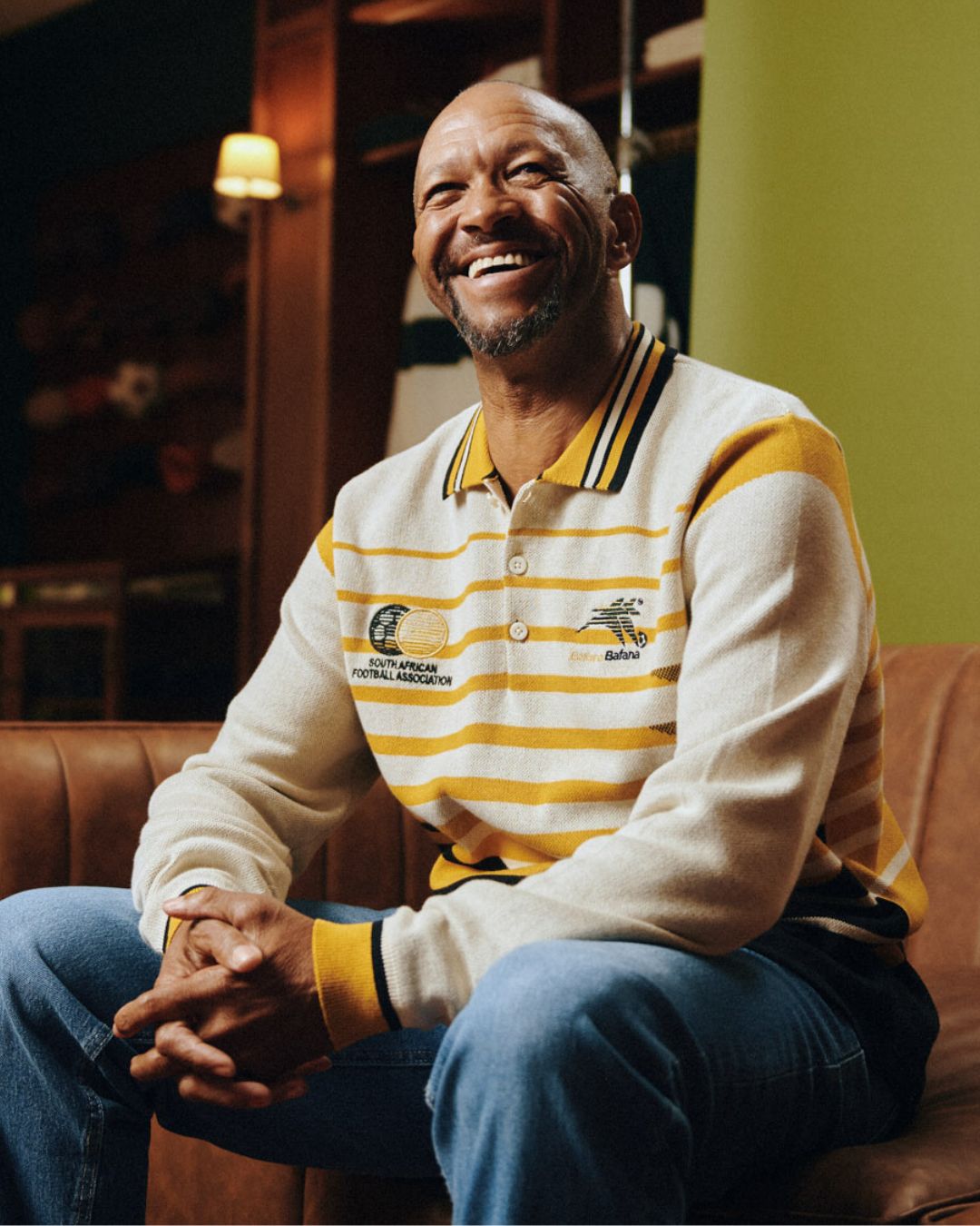 Bafana Bafana 96 Heritage Long Sleeve Knit Gold