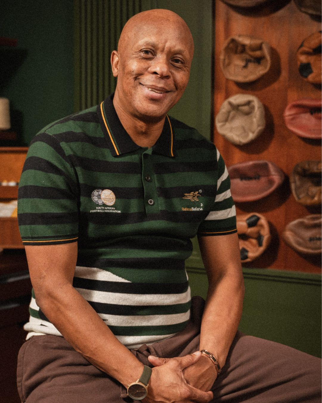 Bafana Bafana 96 Heritage Short Sleeve Knit Green