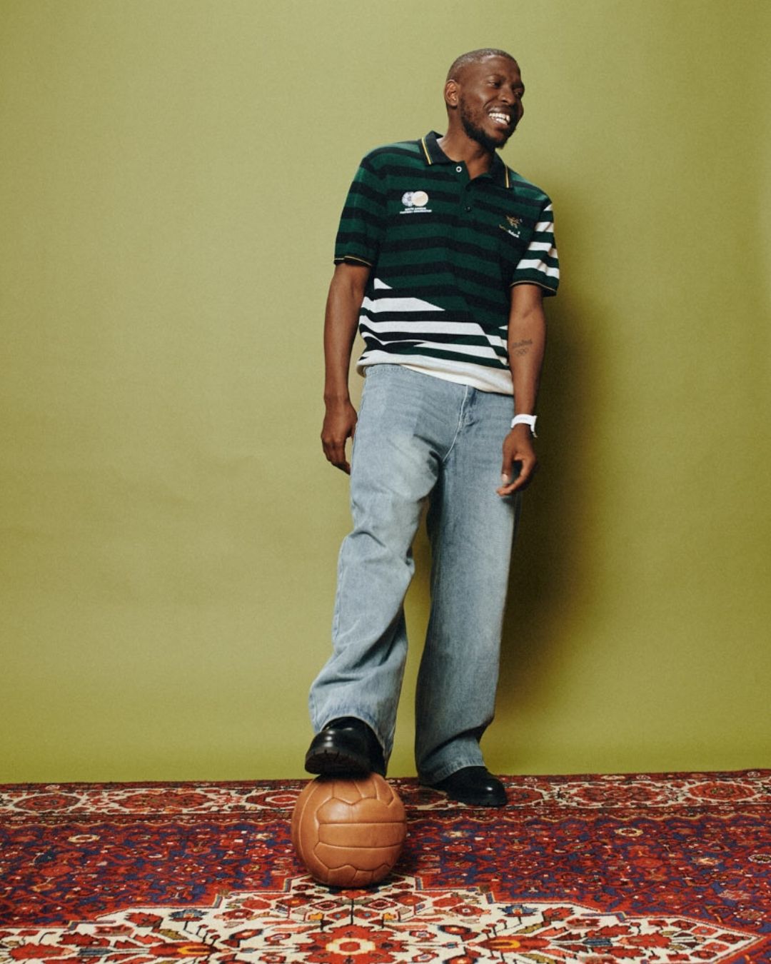 Bafana Bafana 96 Heritage Short Sleeve Knit Green