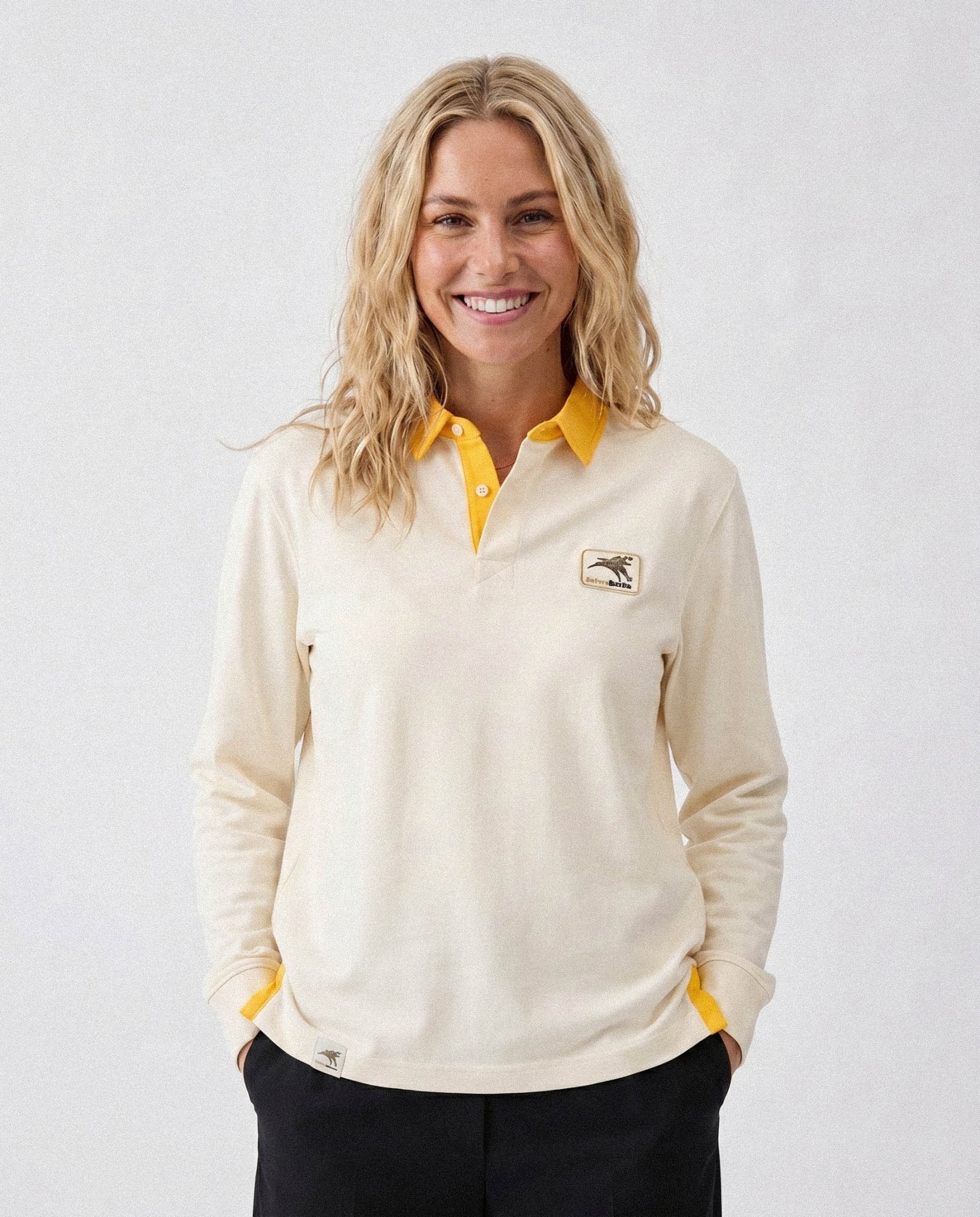 Bafana Bafana Heritage LS Rugby Polo White
