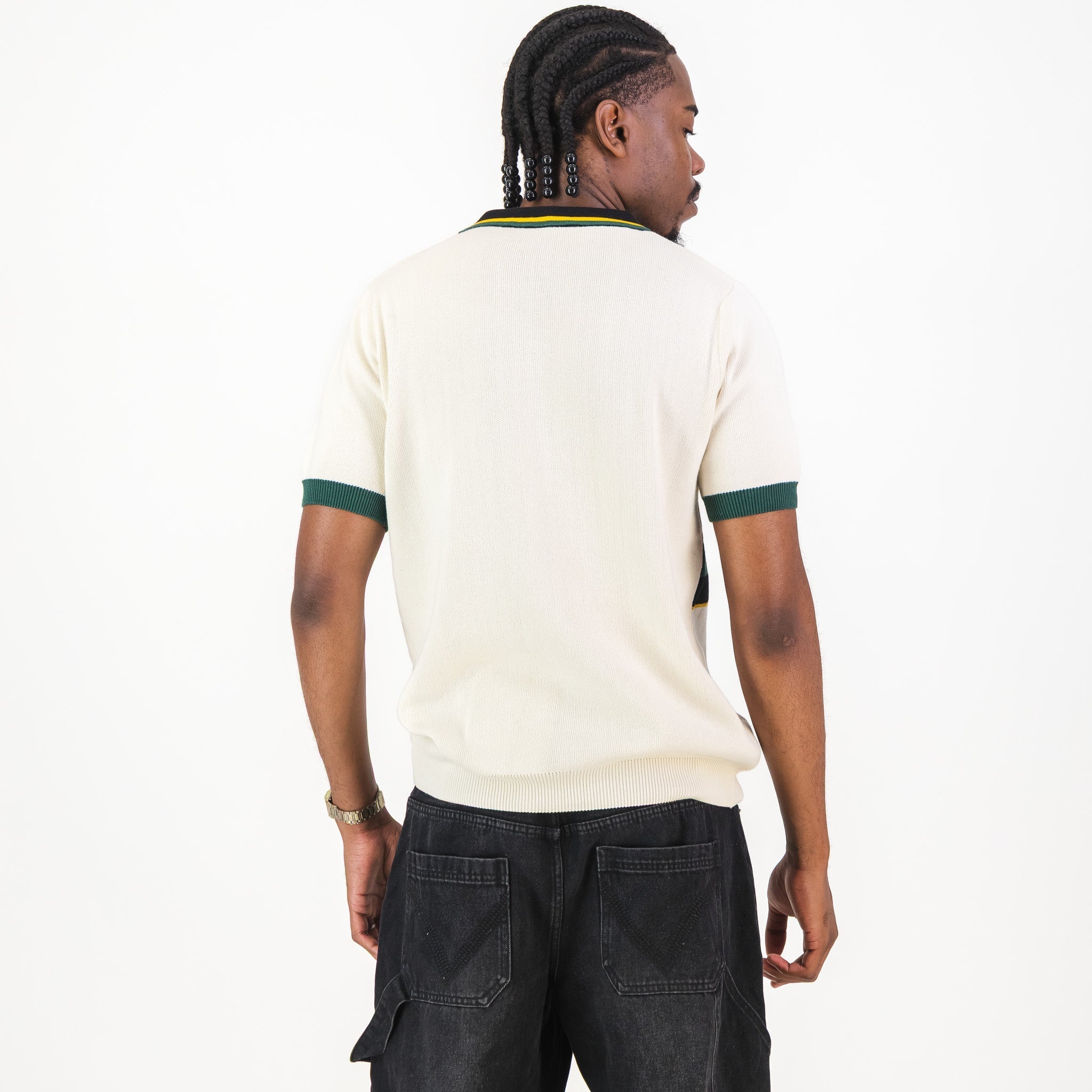 Bafana Bafana Knitwear Short Sleeve Polo Ivory