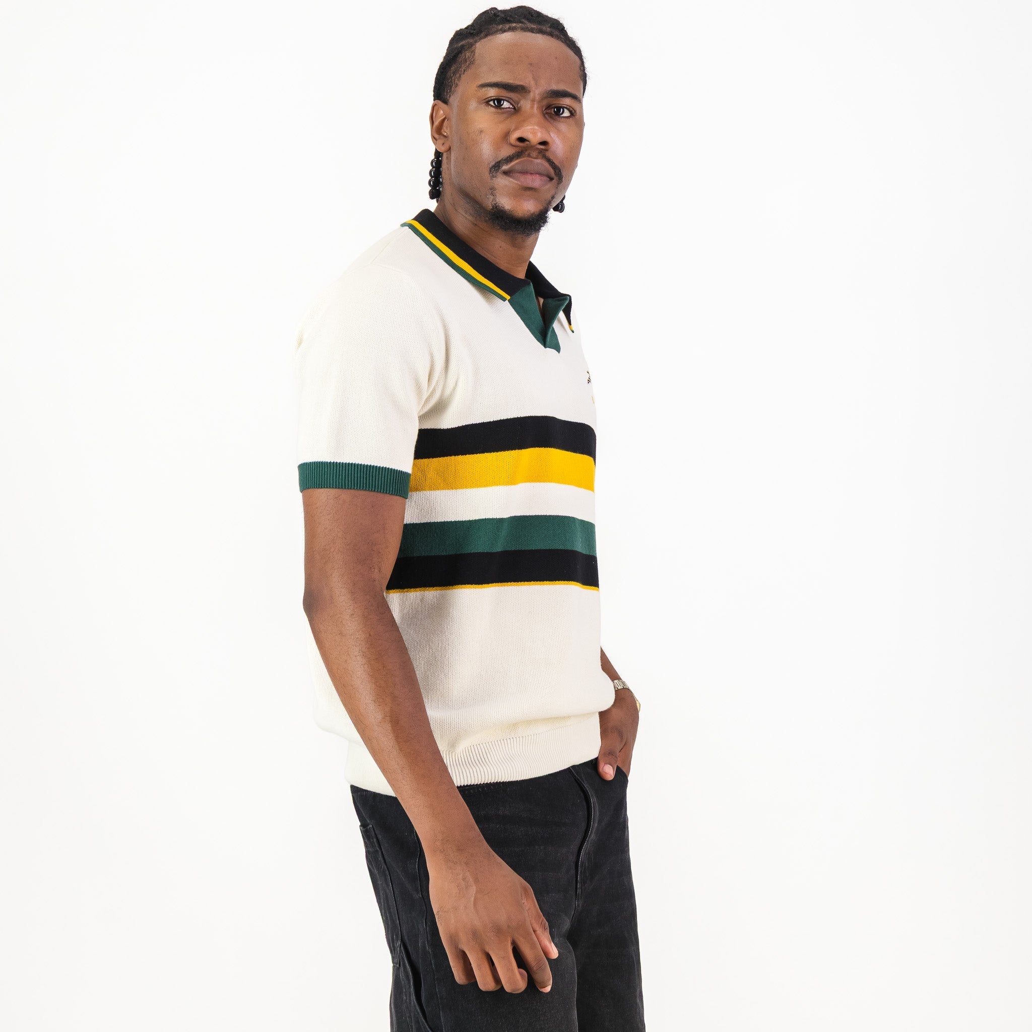 Bafana Bafana Knitwear Short Sleeve Polo Ivory