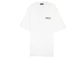 Balenciaga Women's Political Campaign Small Fit Embroidery Round-neck White