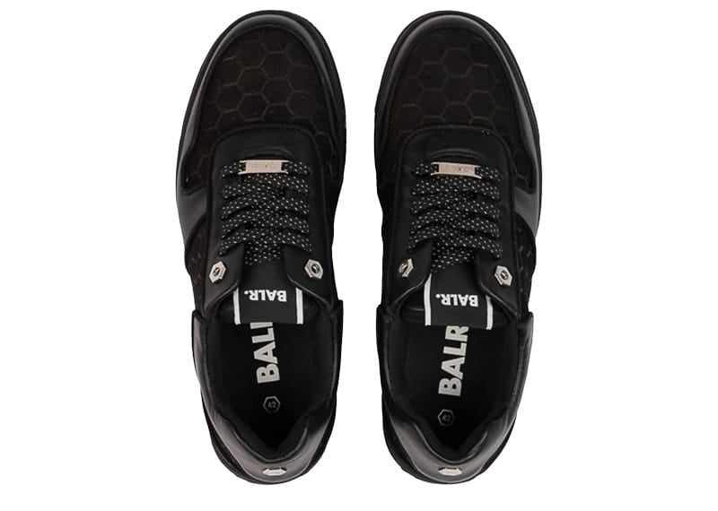 Balr Club C Classic Debossed Hex Sneaker Jet Black