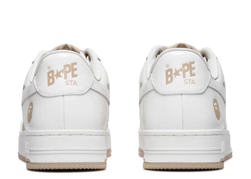 A Bathing Ape Bape Sta Low #6 White Beige