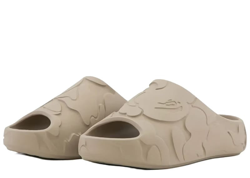 A Bathing Ape Slide #1 Beige Solid Camo