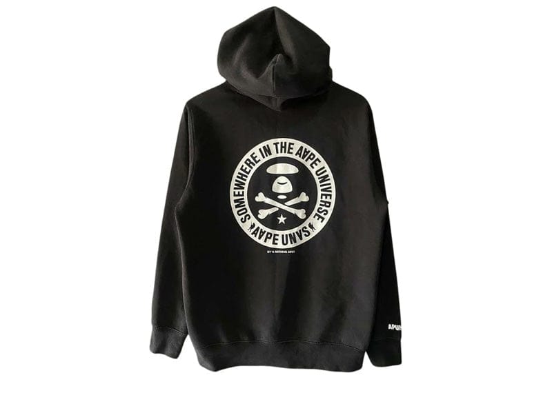 AAPE By A Bathing Ape Logo-Print Hoodie Black