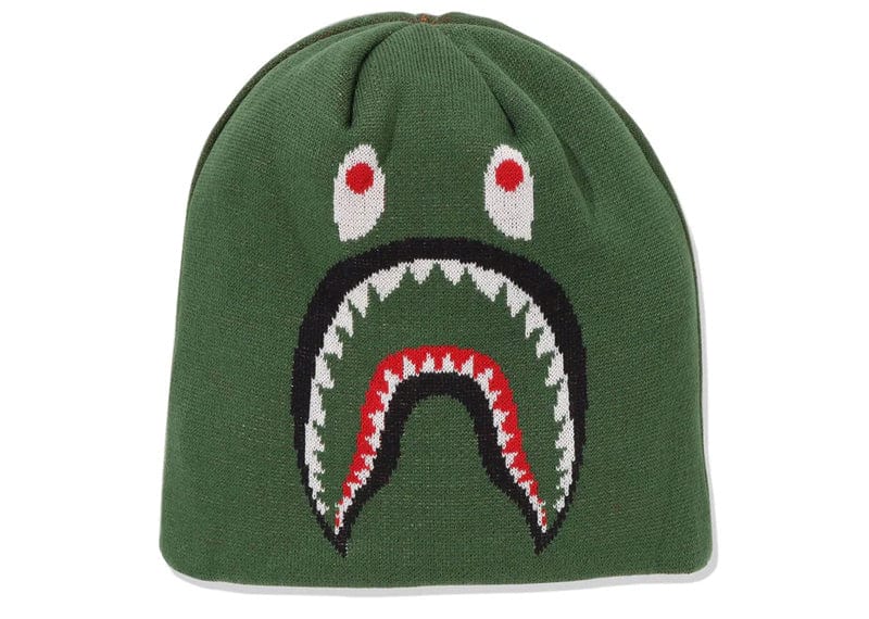 A Bathing Ape 2nd Shark Knit Beanie Green