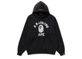 BAPE College Overdye Pullover Hoodie Black