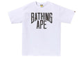 BAPE Layered Line Camo NYC Logo Tee Men's White/Black