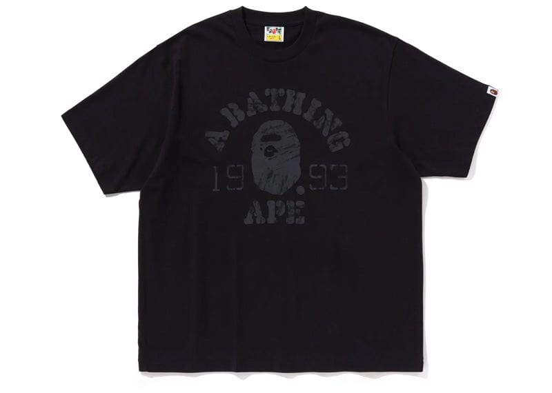 Bape Logo Print Tee Black
