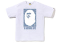 BAPE Lux Sport Pattern Box Ape Head Tee White